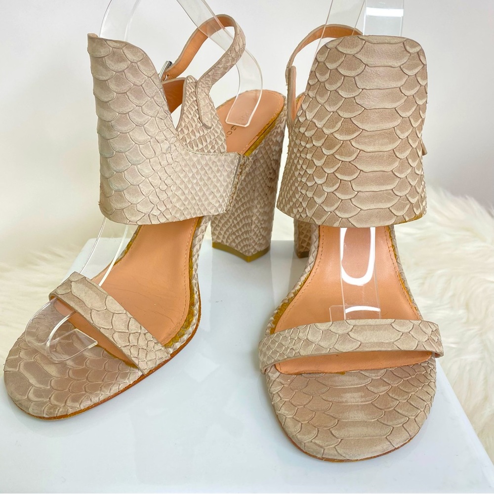 Sigerson Morrison Leather Strappy Heel Sandals